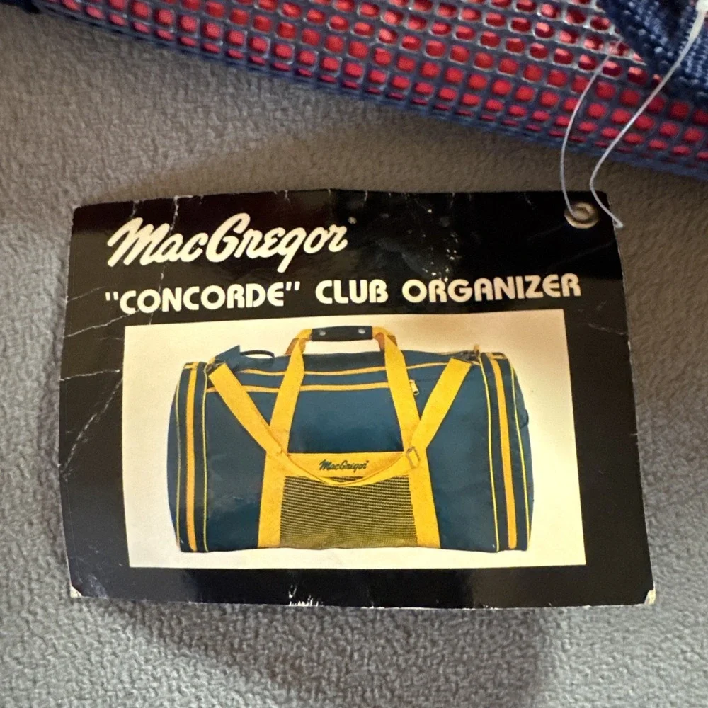 Vintage Retro 90's MacGregor Sport Duffle Bag Teal Red 24x12x11